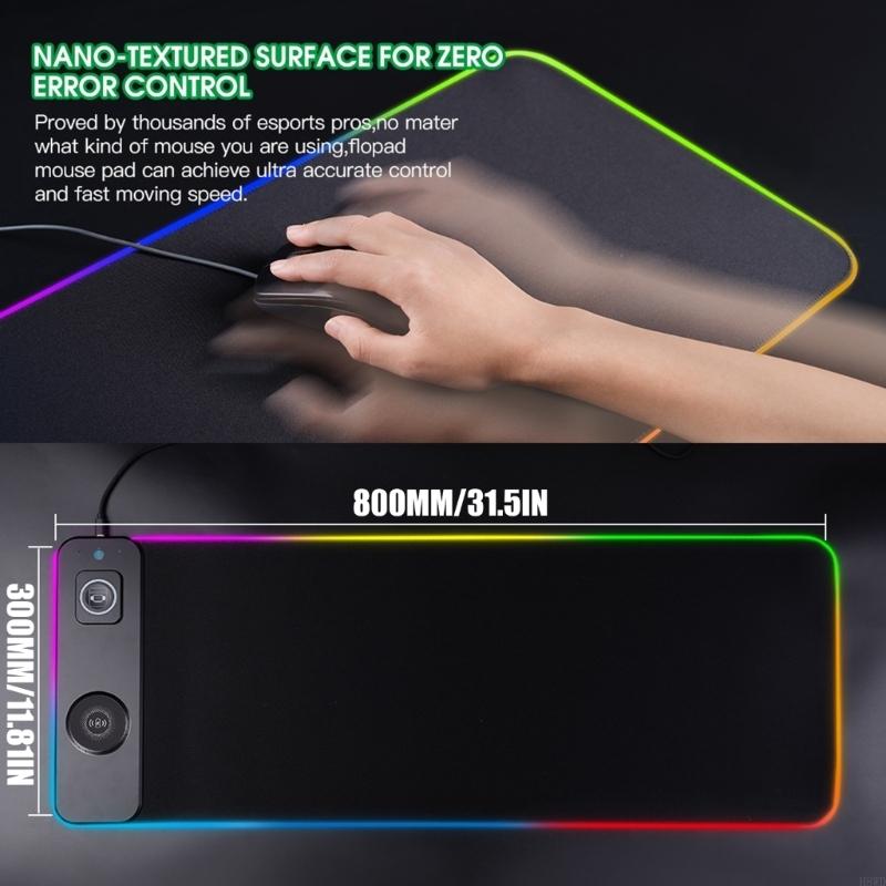 Mouse Charging Pad - 31인치 대형 및 15가지 조명 모드