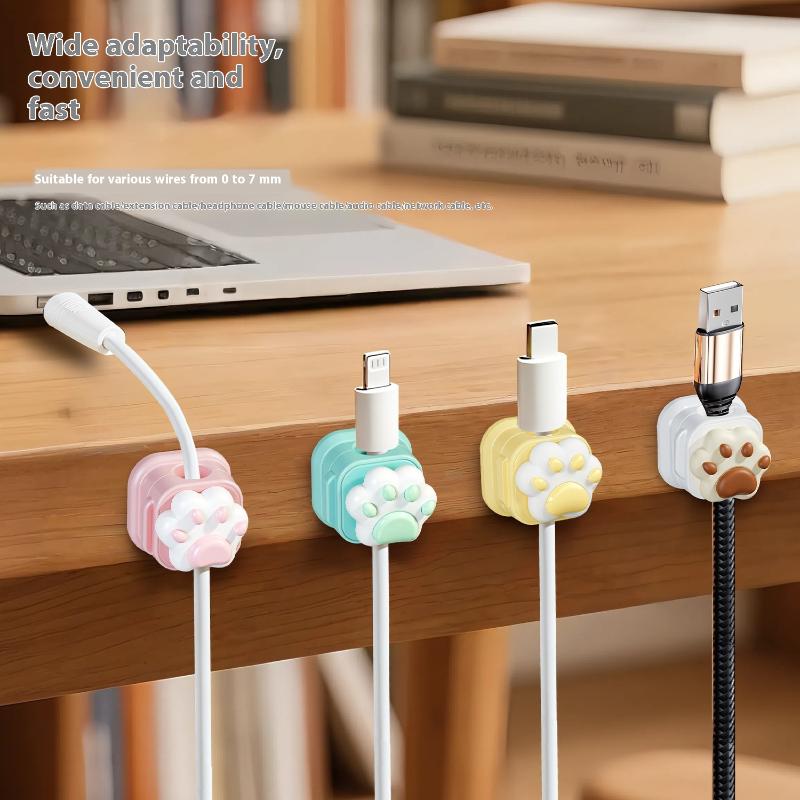 Desk Cable Clip - 데스크탑 귀여운 케이블 정리 홀더 클립