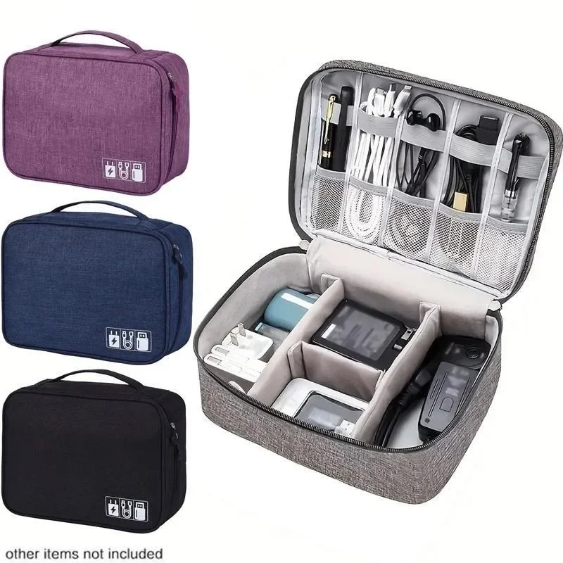 Tech Accessories Storage - 전자제품 정리함 여행용 케이스 방수 케이블