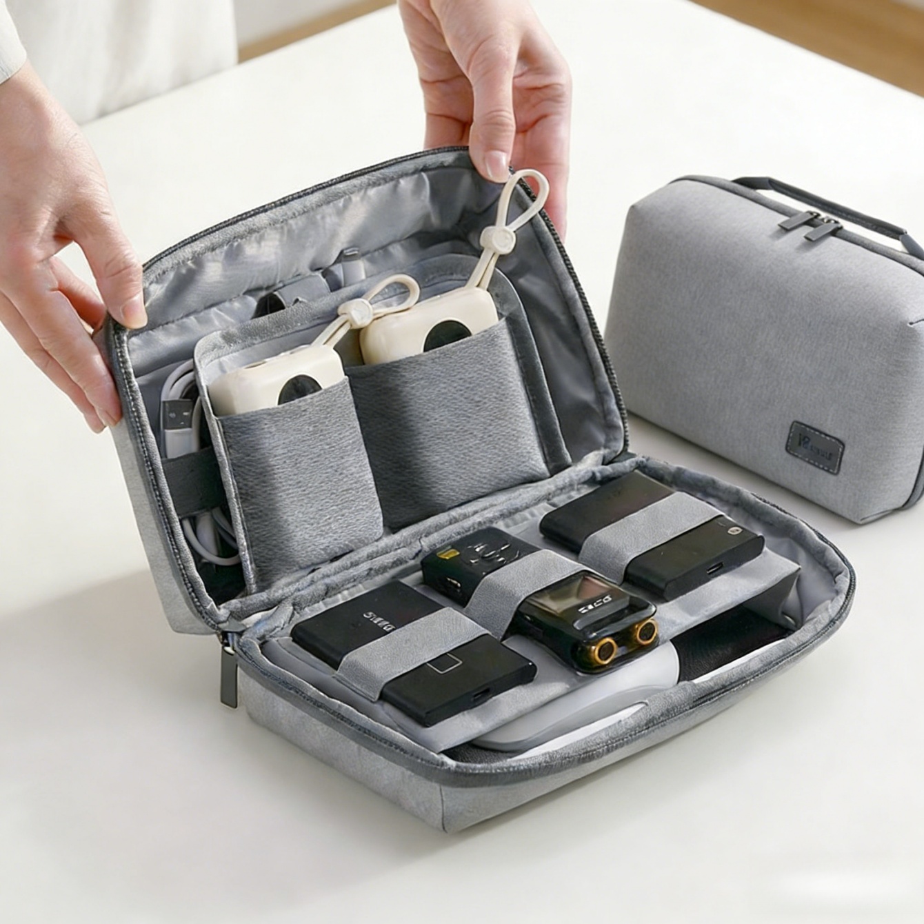 Tech Accessories Storage - 1개 전자기기 정리 여행 케이스, 방수