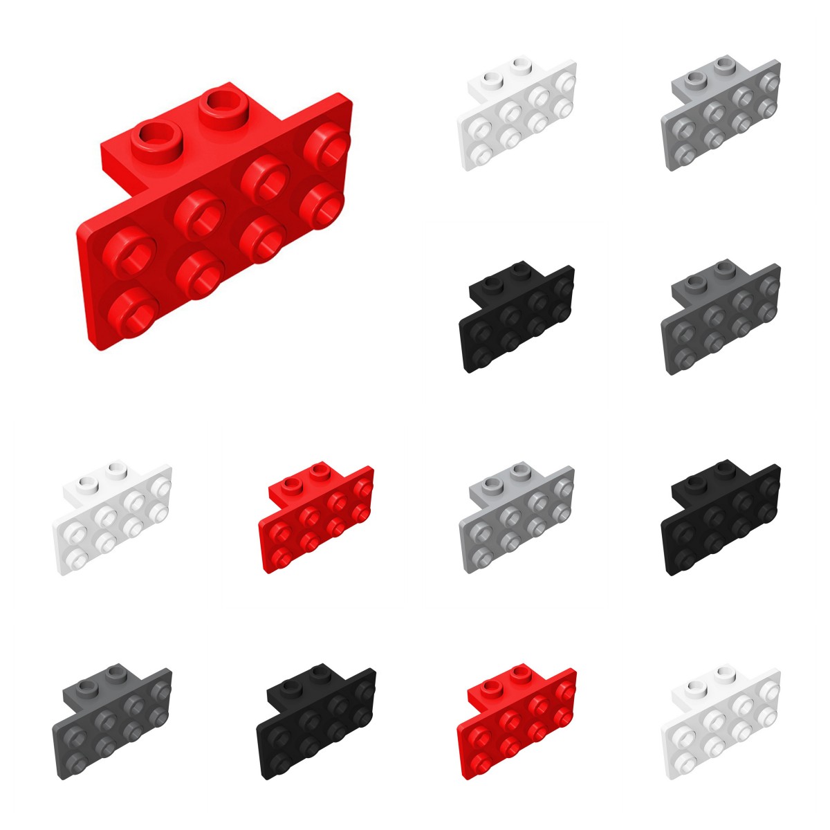 X Tech Accessories - 50pcs 93274 21731 브래킷 1x2 -