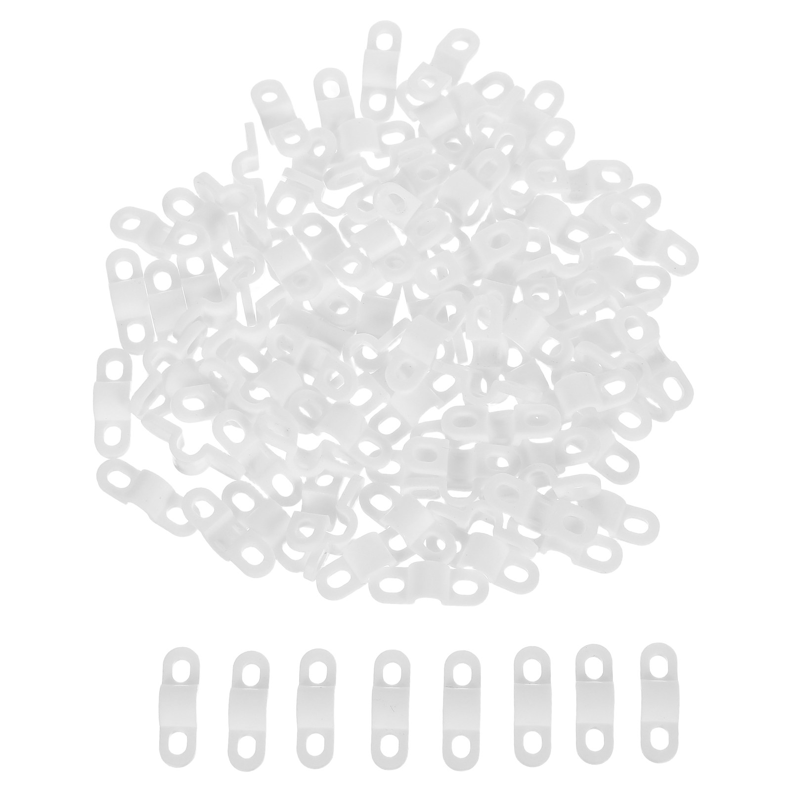 Desk Cable Clip - 100개 케이블 와이어 클램프 정리기 1.2x0.4x0.3인치