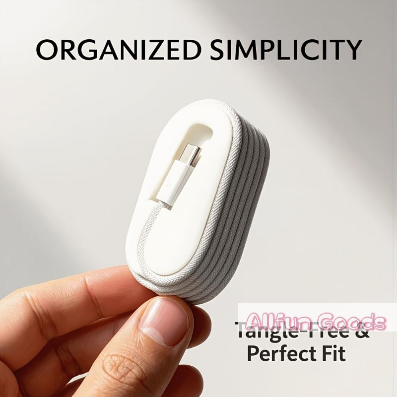 Travel Cable Organizer - [TG835]휴대용 케이블 와인더 정리함 데스크탑 케이블