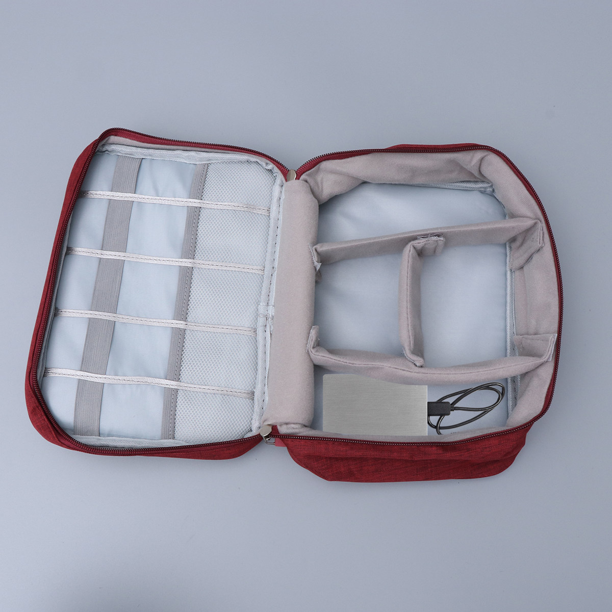 Tech Accessories Storage - 여행용 수납 가방 데이터 케이블 정리함