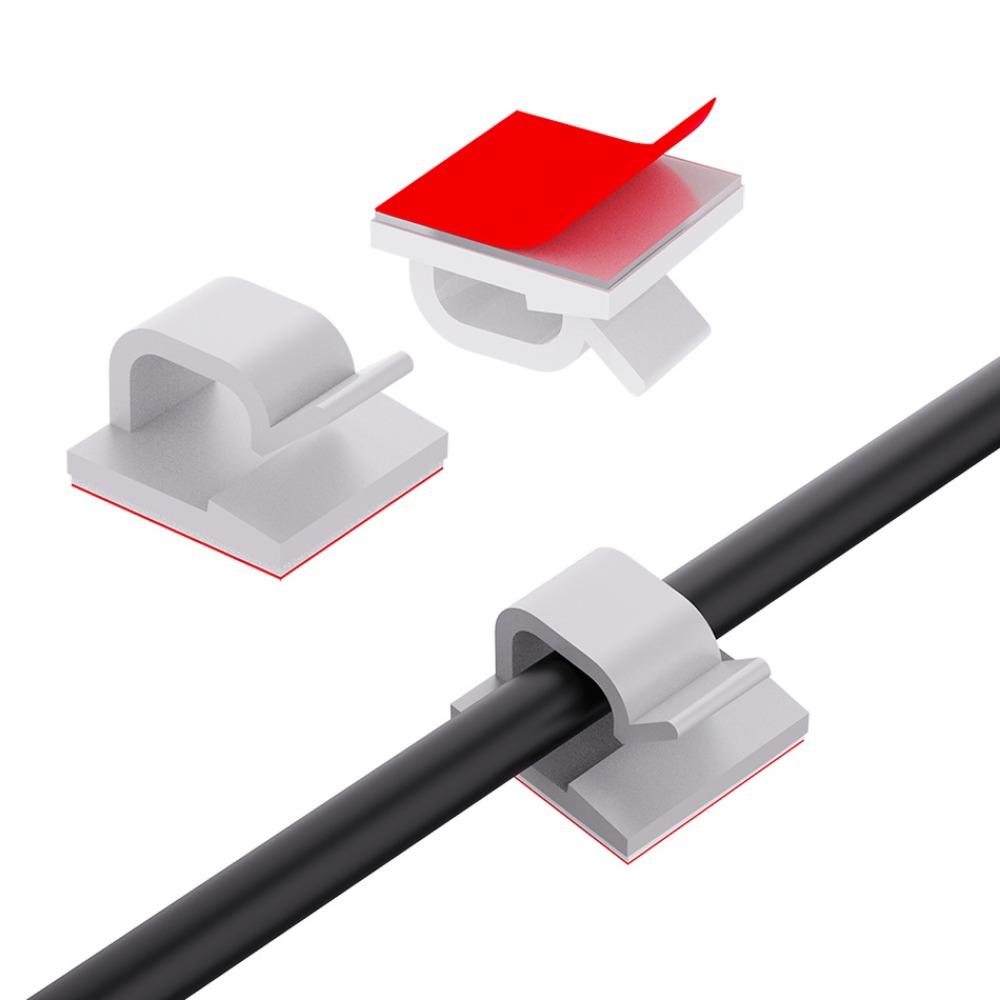 R자형 투명 플라스틱 케이블 클립 와이어 홀더 코드 정 - Desk Cable Clip 리뷰 및 가격