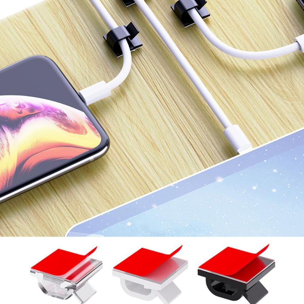 R자형 투명 플라스틱 케이블 클립 와이어 홀더 코드 정 - Desk Cable Clip 리뷰 및 가격