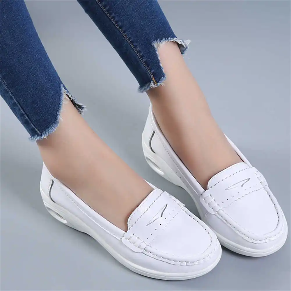 남녀공용 두꺼운 밑창 슬립온 화이트 트레이너, 플랫 슈 - Tech Accessories For College 리뷰 및 가격