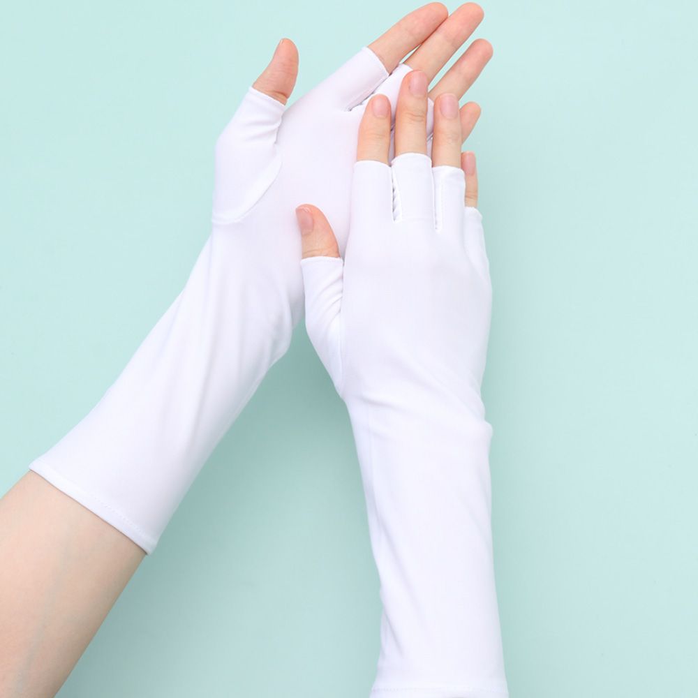 여성용 자외선 차단 손가락없는 긴 장갑, 시원한 여름  - Tech Wear Accessories 리뷰 및 가격
