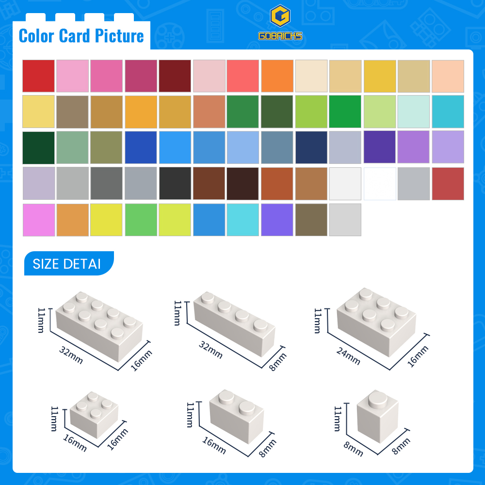 Gobricks 50pcs 3001 MOC 액세서리 벽 - X Tech Accessories 리뷰 및 가격