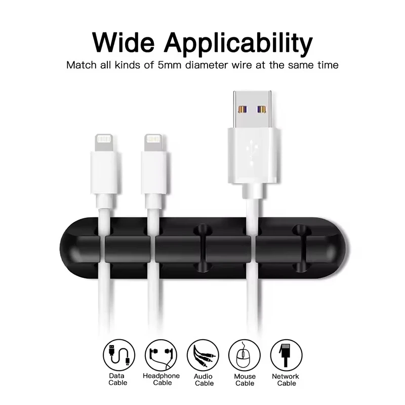 실리콘 USB 케이블 클립 와인더 정리기 원형 충전기  - Desk Cable Clip 리뷰 및 가격