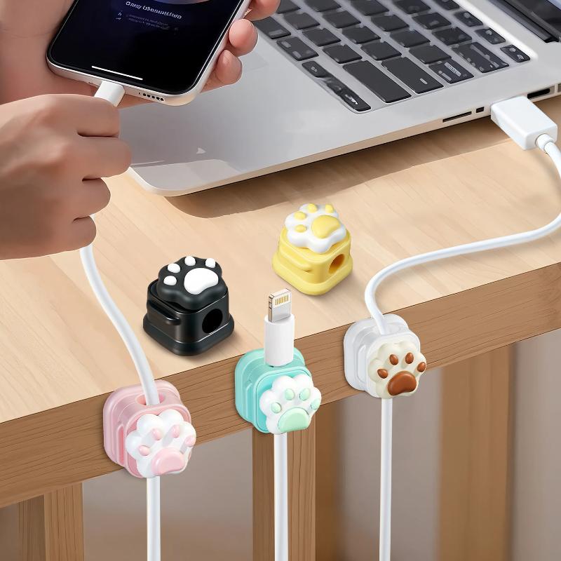 데스크탑 귀여운 케이블 정리 홀더 클립 데스크 정리함  - Desk Cable Clip 리뷰 및 가격