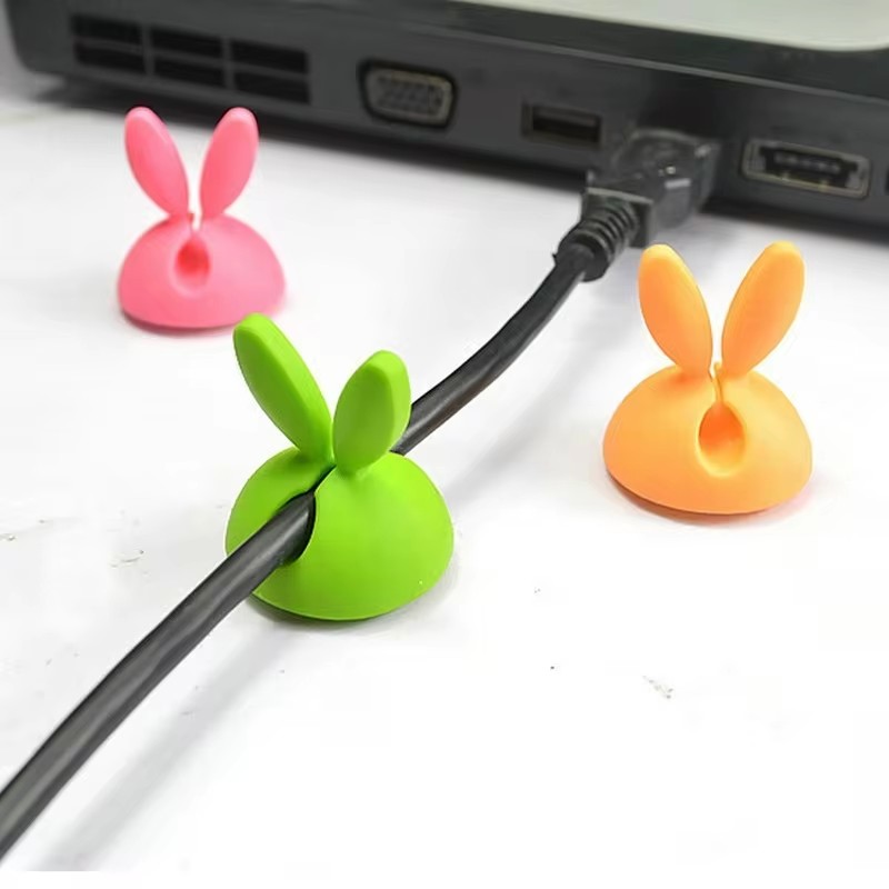 귀여운 토끼 귀 케이블 관리자, 데스크탑 자동차 대시  - Desk Cable Clip 리뷰 및 가격