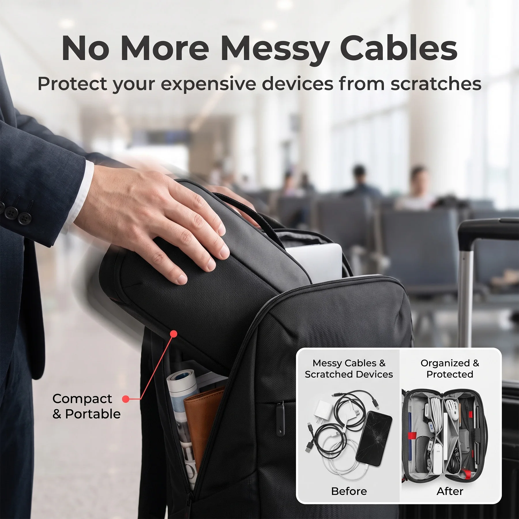 여행용 테크 오거나이저 파우치, 방수 다용도 전자제품  - Tech Accessories Storage 리뷰 및 가격