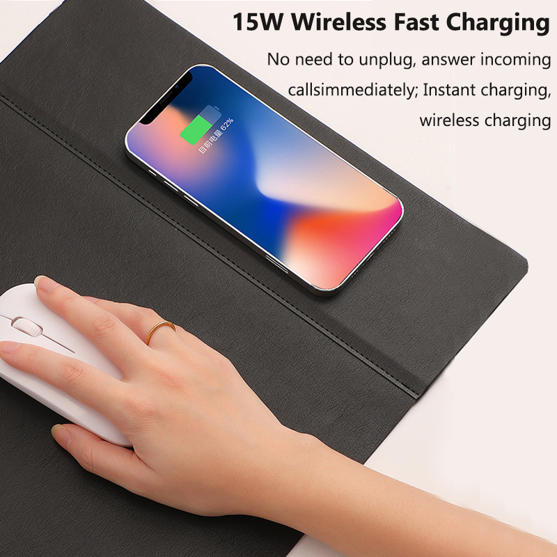 무선 충전 PU 마우스 패드 게이밍 대형 미끄럼 방지  - Mouse Charging Pad 리뷰 및 가격
