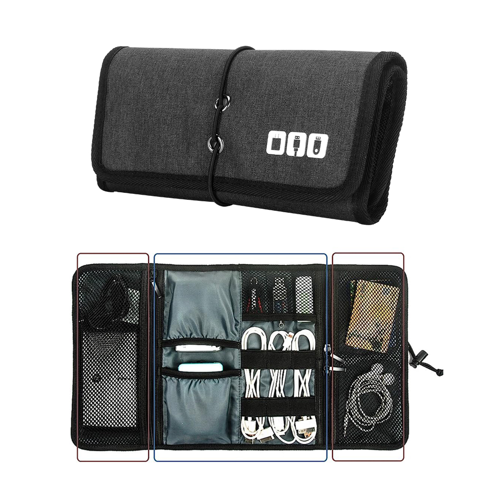 홈 케이블 정리 파우치 |   USB 케이블, 충전기  - Tech Accessories Storage 리뷰 및 가격