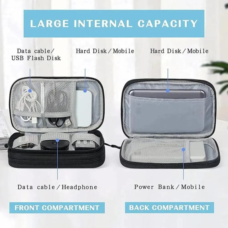1PCS 그레이/블랙/핑크/네이비 새로운 여행용 정리  - Travel Cable Organizer 리뷰 및 가격