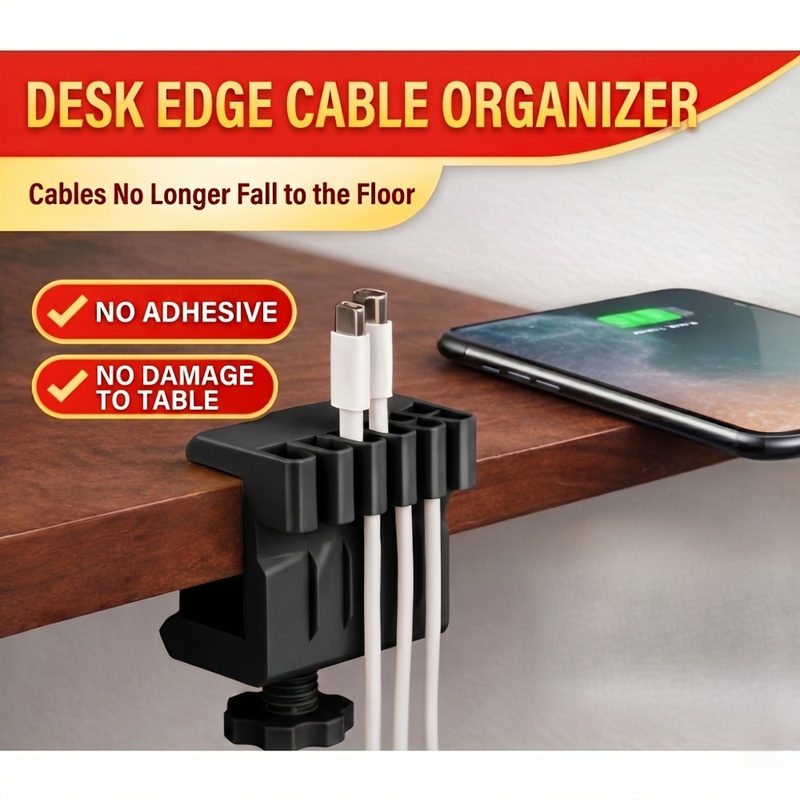 3개의 데스크탑 케이블 관리 클립은 깔끔한 클립이 있는 - Desk Cable Clip 리뷰 및 가격