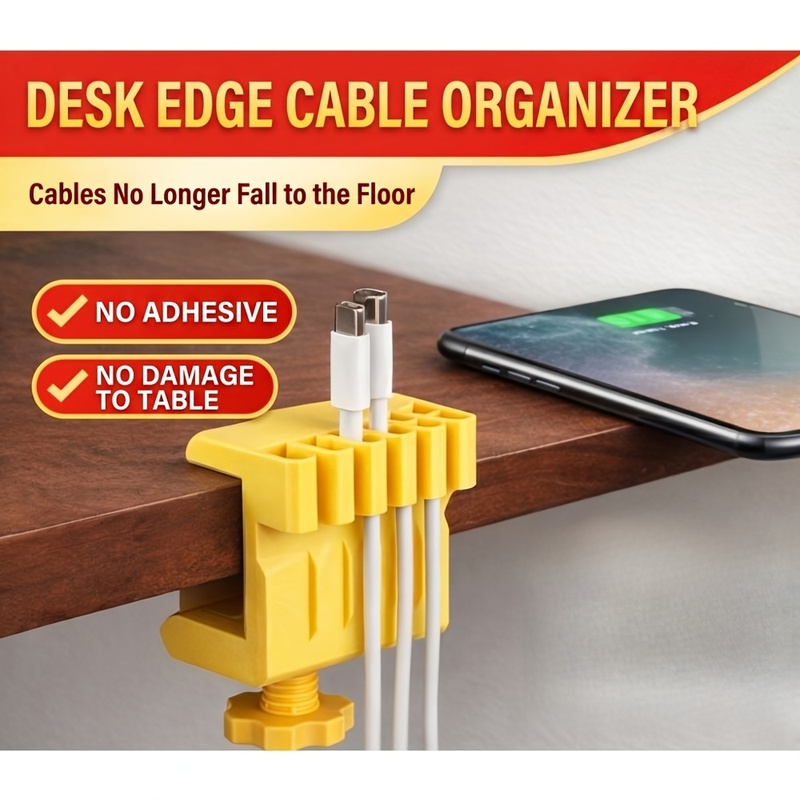 3개의 데스크탑 케이블 관리 클립은 깔끔한 클립이 있는 - Desk Cable Clip 리뷰 및 가격