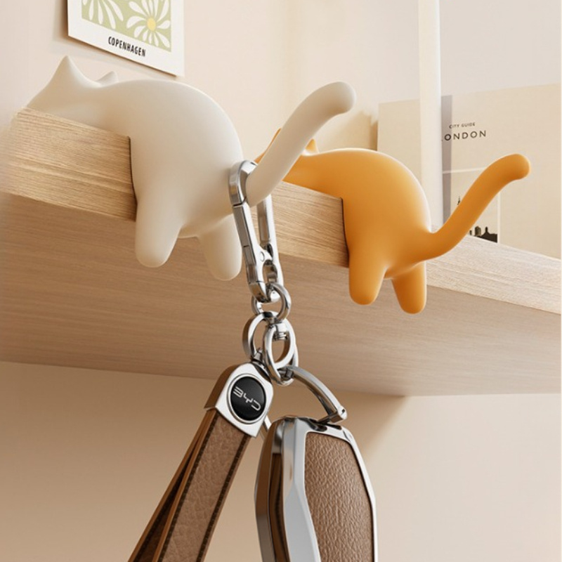 다채로운 고양이 모양 책상 후크 1개 - 탈착식 클램프 - Desk Cable Clip 리뷰 및 가격