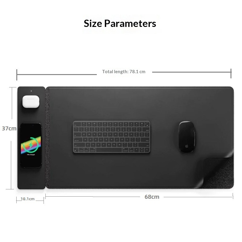 15W 마그네틱 무선 충전 마우스 패드 대형 데스크 매 - Mouse Charging Pad 리뷰 및 가격