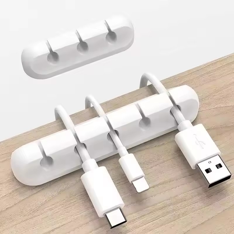 실리콘 USB 케이블 클립 와인더 정리기 원형 충전기  - Desk Cable Clip 리뷰 및 가격