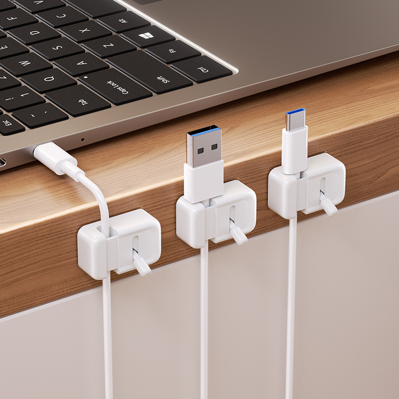 책상용 케이블 정리 클립 - 충전 케이블 및 데이터 와 - Desk Cable Clip 리뷰 및 가격