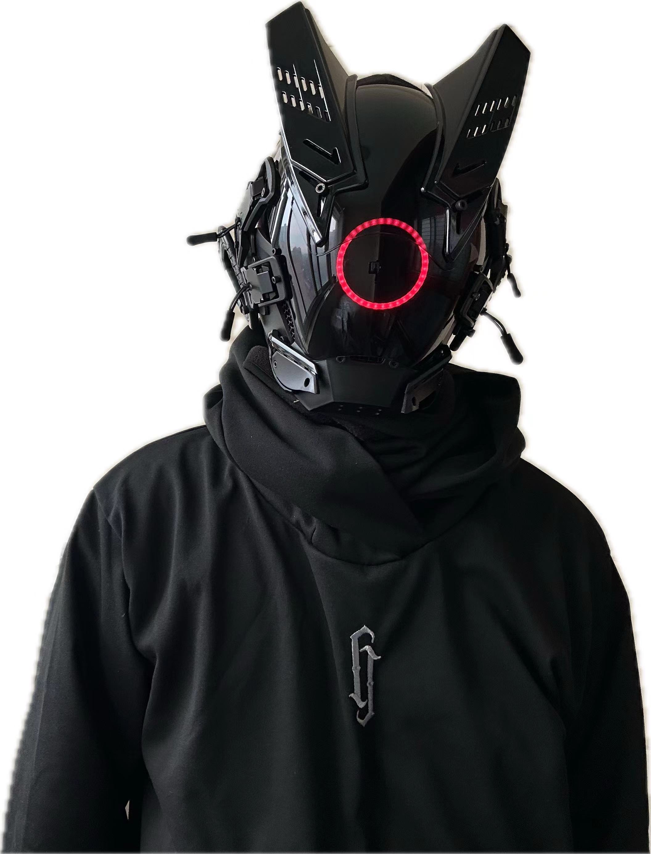 사이버펑크 LED 마스크 코스프레 마스크 (남녀공용), - Tech Wear Accessories 리뷰 및 가격