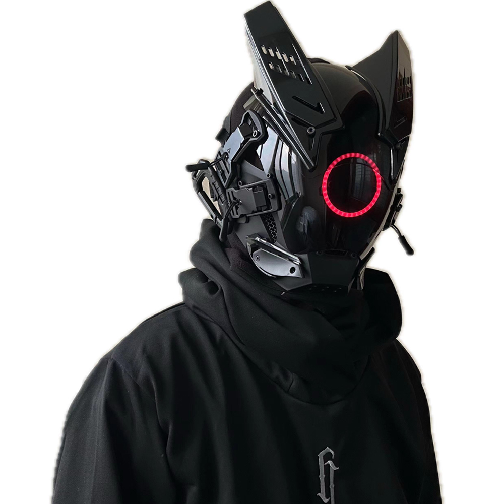 사이버펑크 LED 마스크 코스프레 마스크 (남녀공용), - Tech Wear Accessories 리뷰 및 가격