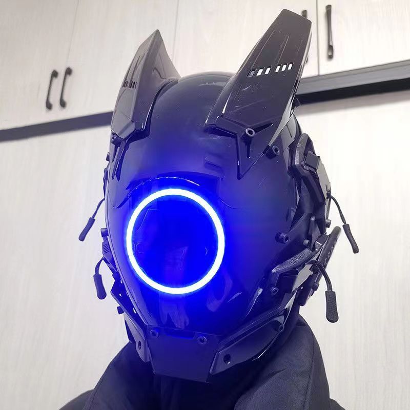 사이버펑크 LED 마스크 코스프레 마스크 (남녀공용), - Tech Wear Accessories 리뷰 및 가격
