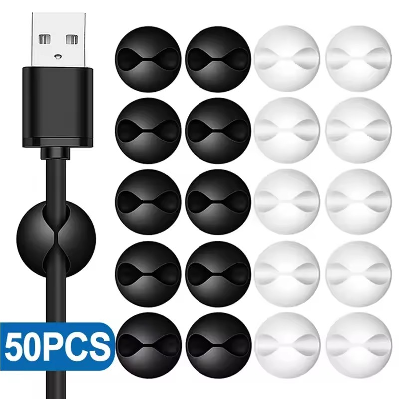 5/50Pcs 데스크탑 벽 케이블 클립 와이어 관리 자 - Desk Cable Clip 리뷰 및 가격