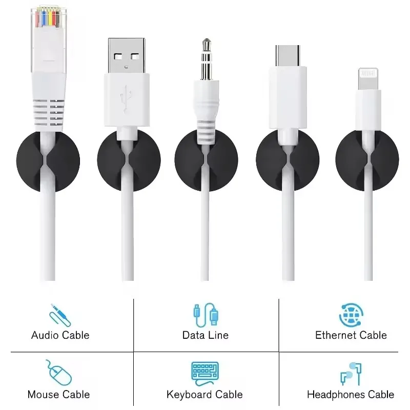 5/50Pcs 데스크탑 벽 케이블 클립 와이어 관리 자 - Desk Cable Clip 리뷰 및 가격