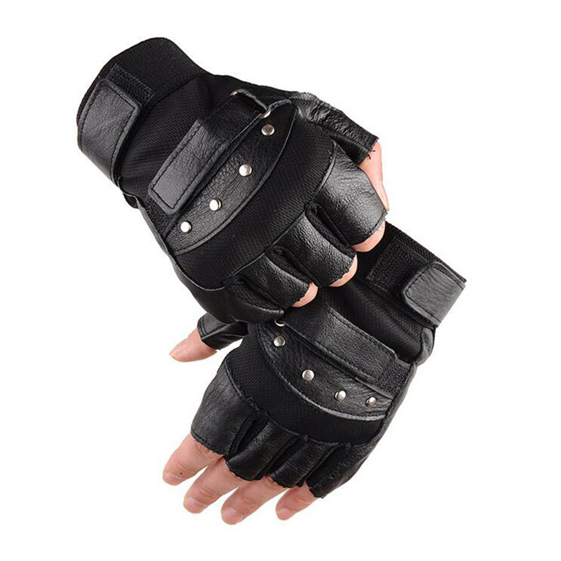 남성용 반 손가락 가죽 피트니스 장갑, 자전거 스포츠  - Tech Wear Accessories 리뷰 및 가격