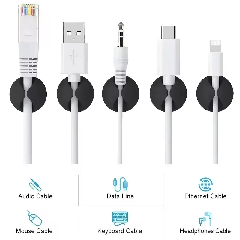 5/50Pcs 데스크탑 벽 케이블 클립 와이어 관리 U - Desk Cable Clip 리뷰 및 가격