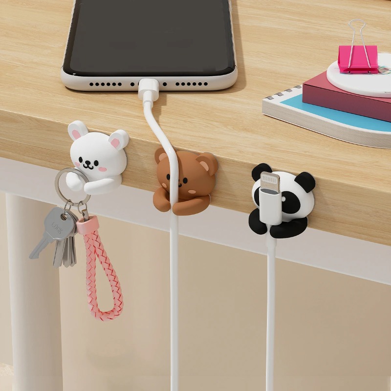WORTHBUY 귀여운 데스크탑 케이블 정리 홀더 와인 - Desk Cable Clip 리뷰 및 가격