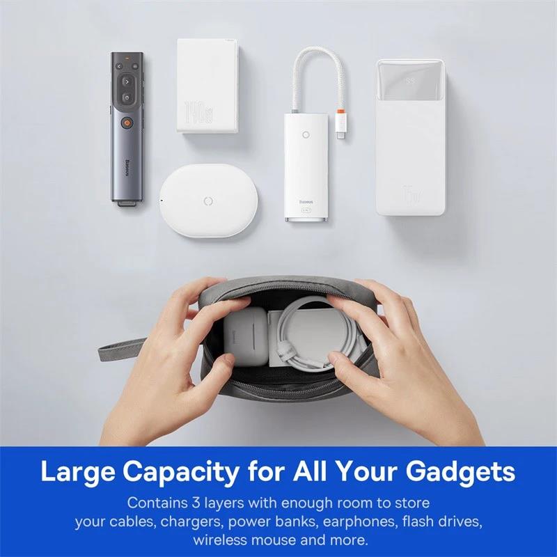 휴대용 전화 방수 가방 여행용 충전기 케이블 보관 케이 - Travel Cable Organizer 리뷰 및 가격